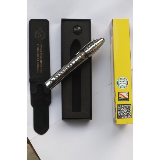 قلم كشف دهان السيارات الامريكى النيكل CARSHENASبالسيريل نمبر البارز وبالجراب جلد